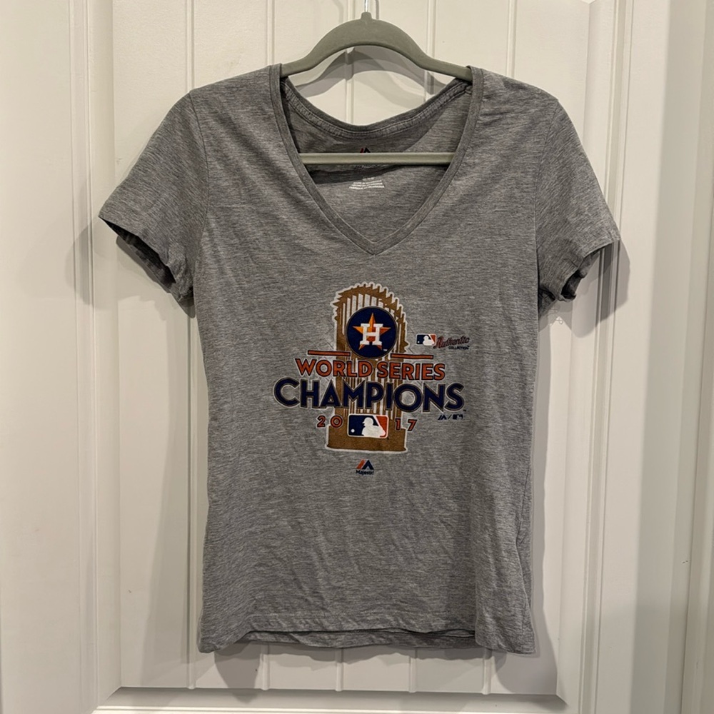 Astros World Series 2017 Champions Women's Medium Vneck